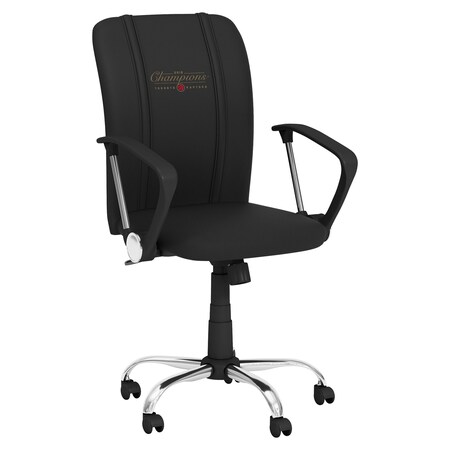 Dreamseat Curve Task Chair with Toronto Raptors Primary 2019 Champions Alternate Logo XZOCCURVE-PSNBA32075